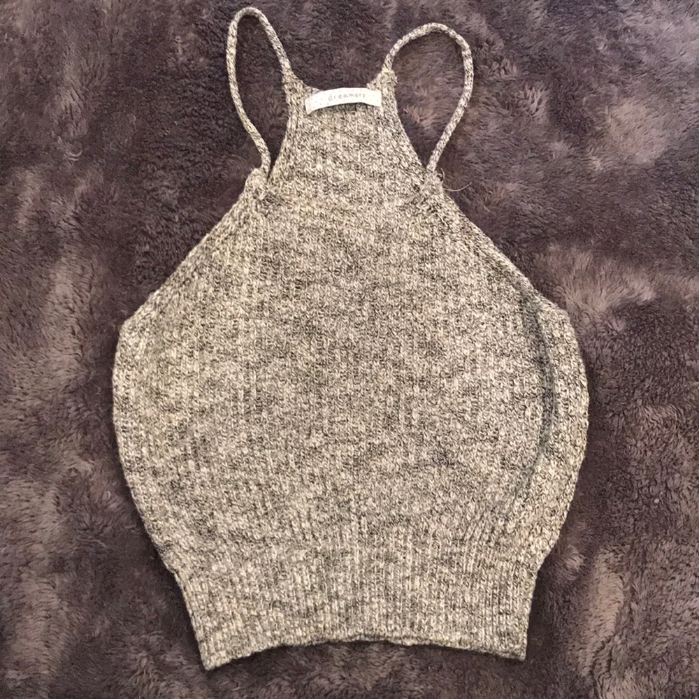 Women’s gray midi tank top sweater.lightly used